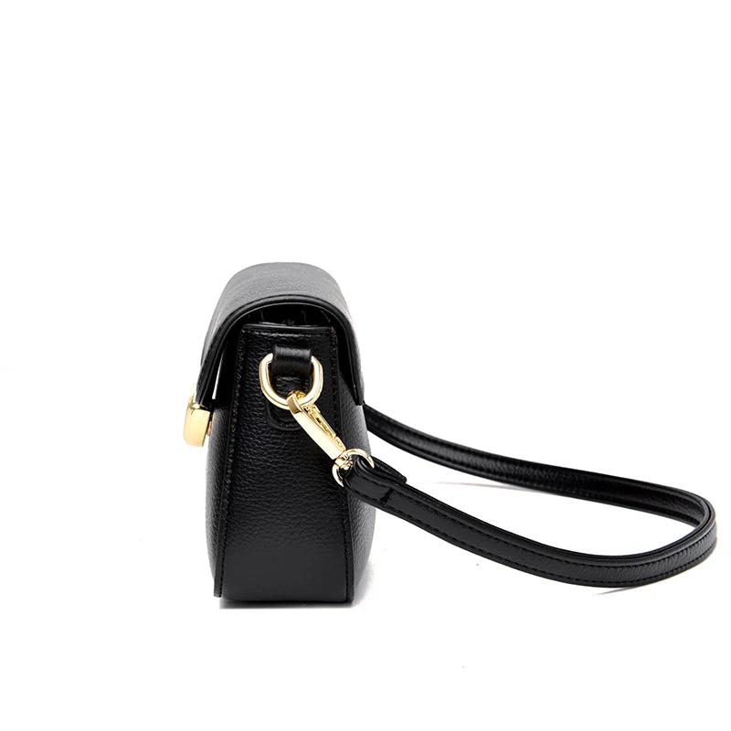 Stylish Women Leather Crossbody Bag High Capacity Work Handbags