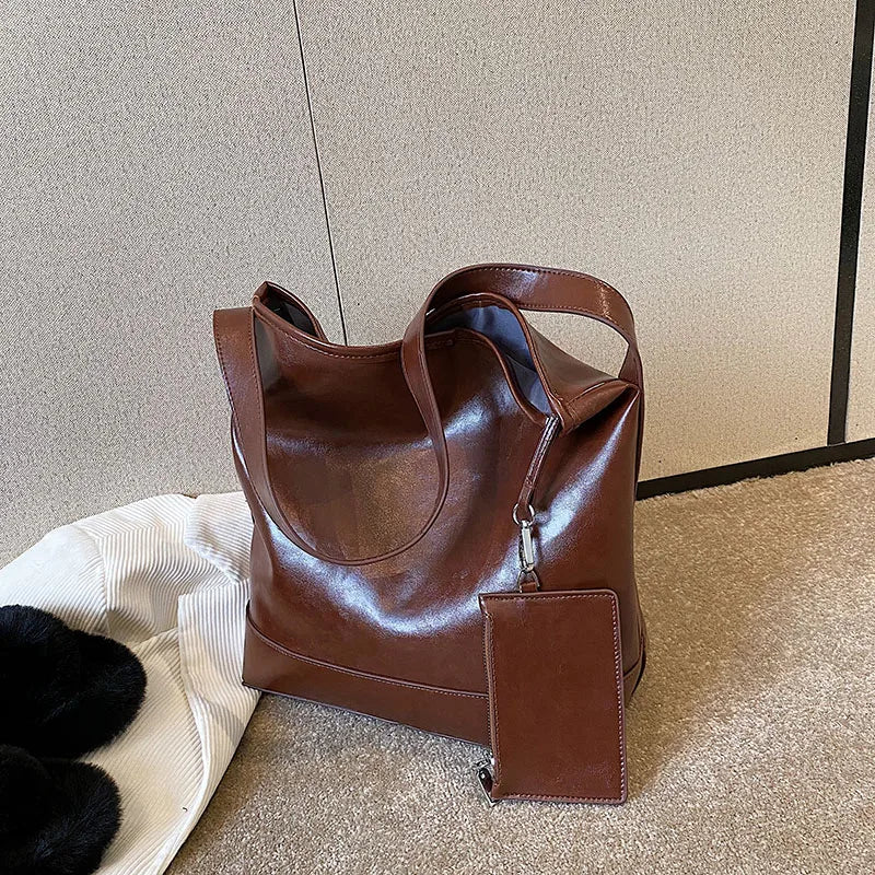 Women Shoulder Bags Top PU Leather For Work Shopping Daily Casual Multi-function
