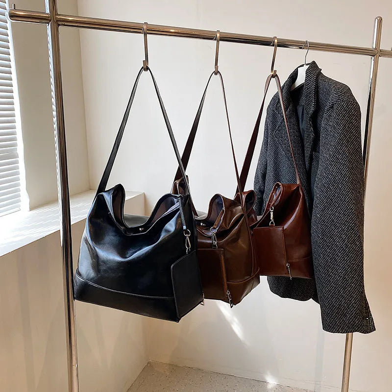 Women Shoulder Bags Top PU Leather For Work Shopping Daily Casual Multi-function