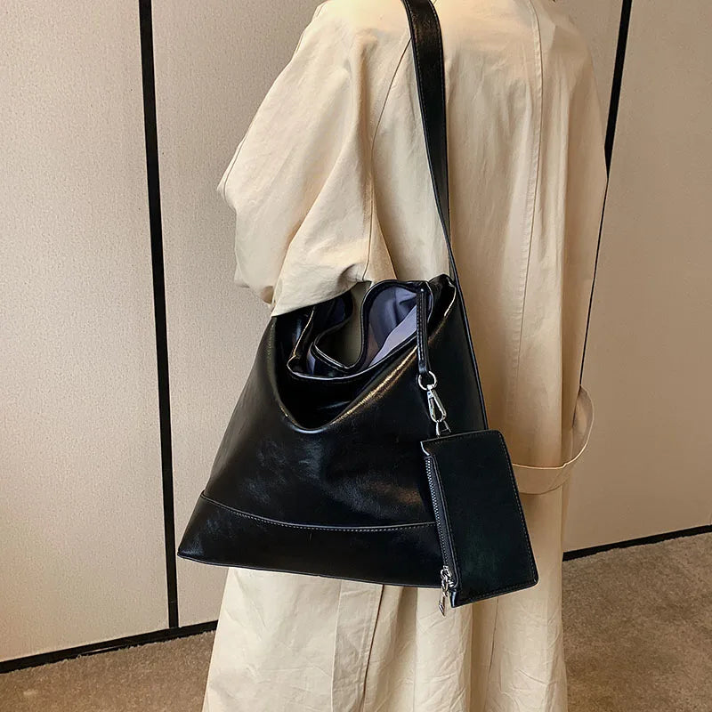 Women Shoulder Bags Top PU Leather For Work Shopping Daily Casual Multi-function