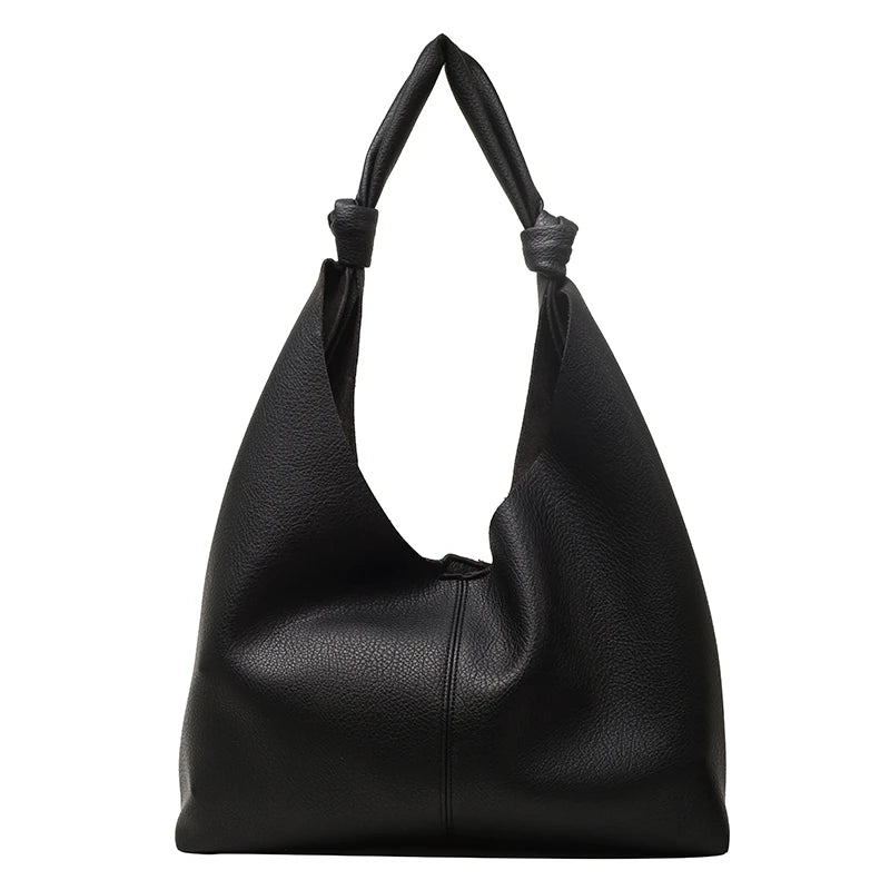 Fashionable Women Shoulder Bags Top PU Leather High Capacity Shopping