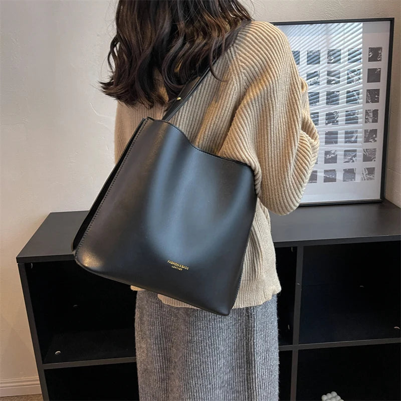 Women Shoulder Bags Tote PU Leather Shopping High Shopping Daily Cas