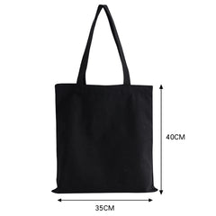 Foldable Reusable Casual Butterfly Print Canvas Shoulder Bag