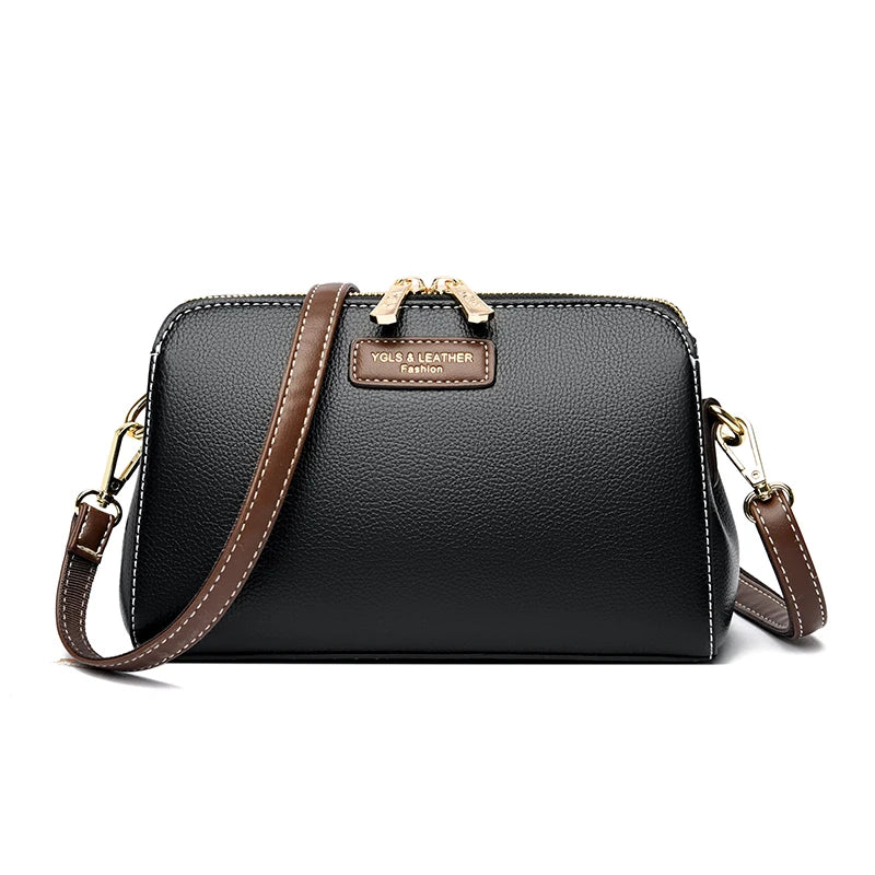 Women's Leather Crossbody Shoulder Bag Casual Work Handbag