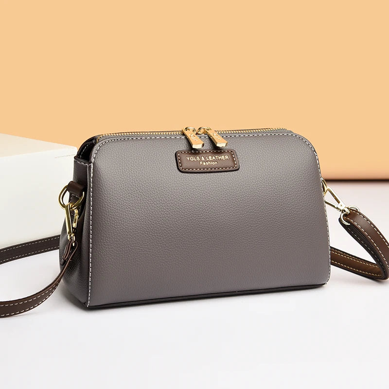 Women's Leather Crossbody Shoulder Bag Casual Work Handbag