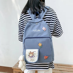 Girl's Harajuku Style Backpack for High School