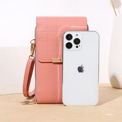 Women's Transparent Touch Screen Phone Bag