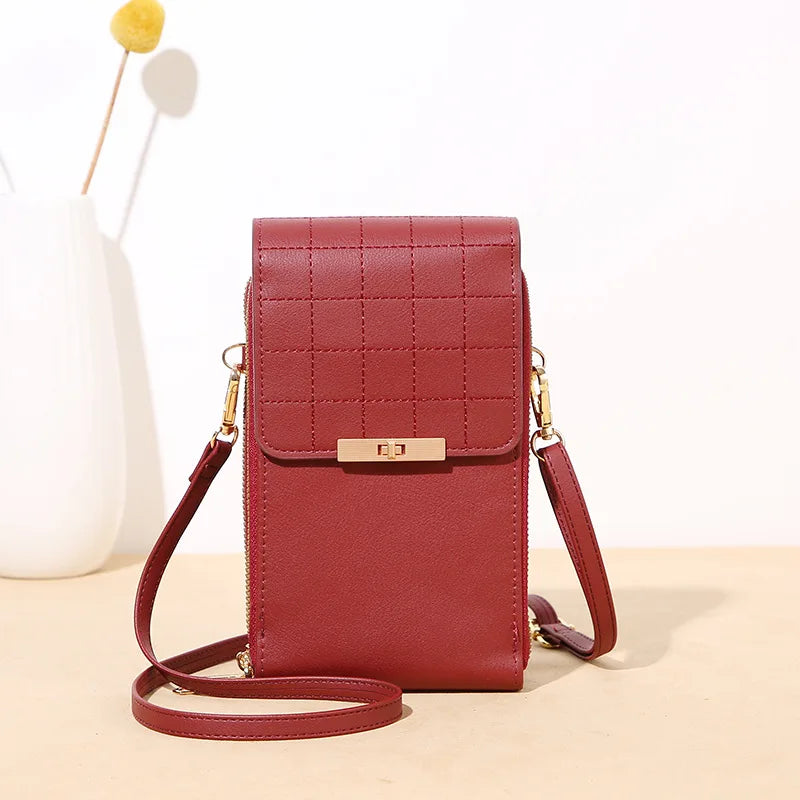 Women's Transparent Touch Screen Phone Bag