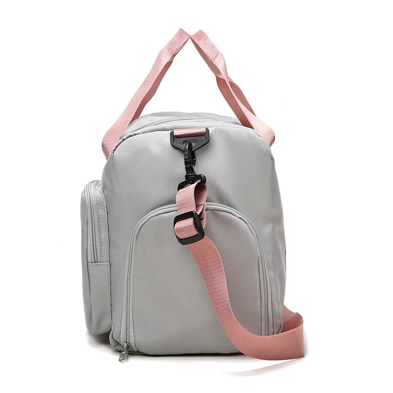 Nylon Fitness Bag Dry Wet Separation Large Capacity Waterproof Bag