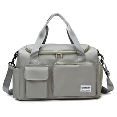 Nylon Fitness Bag Dry Wet Separation Large Capacity Waterproof Bag