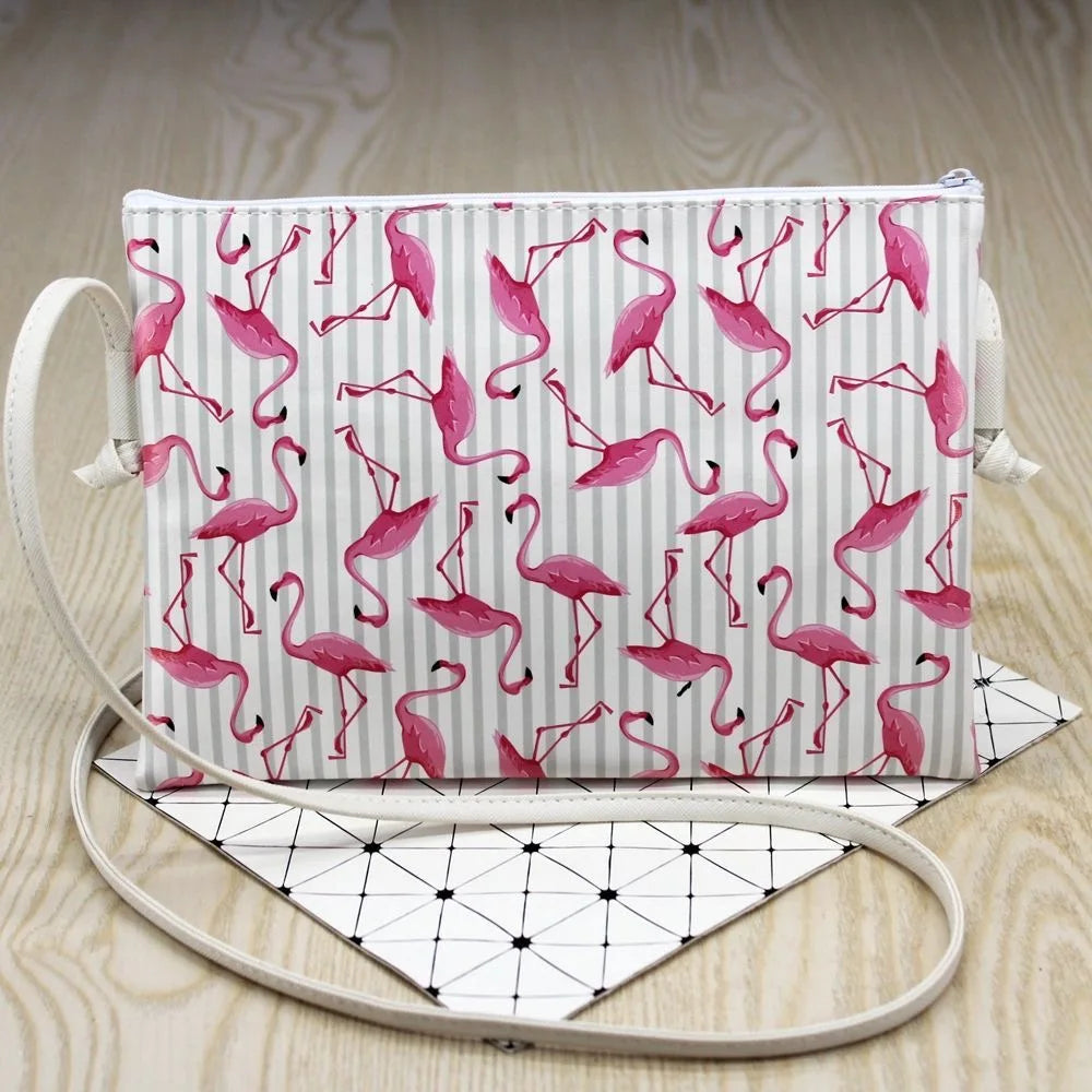 Flamingo Handbag Small Fresh Printing Waterproof One-shoulder Messenger Bag