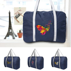 Foldable Travel Bags Clothes Organizers Duffle Bag Butterfly Print