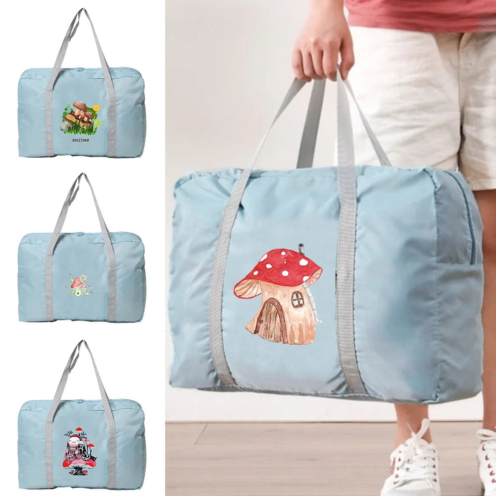 Large Capacity Foldable Travel Bag for Lady Men Weekend Clothes Storage
