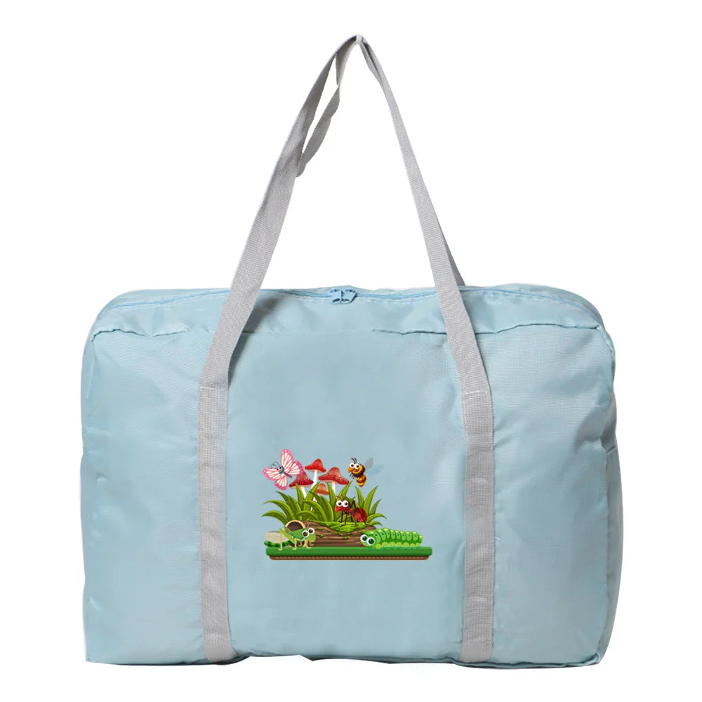 Large Capacity Foldable Travel Bag for Lady Men Weekend Clothes Storage