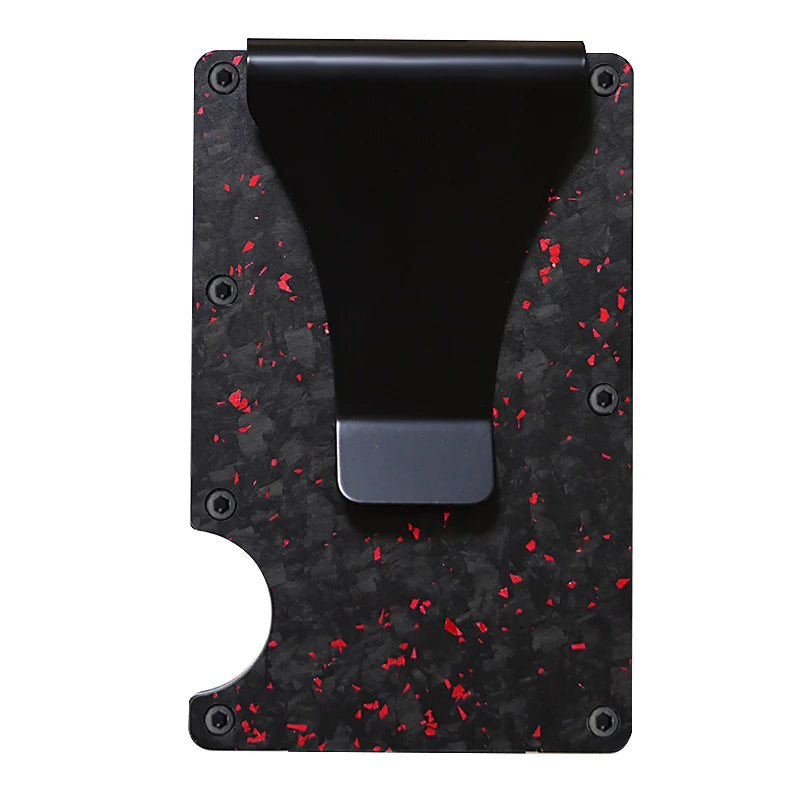RFID Blocking Carbon Fiber Wallet with Money Clip