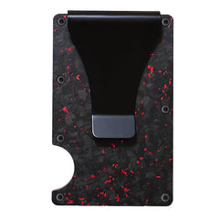 RFID Blocking Carbon Fiber Wallet with Money Clip
