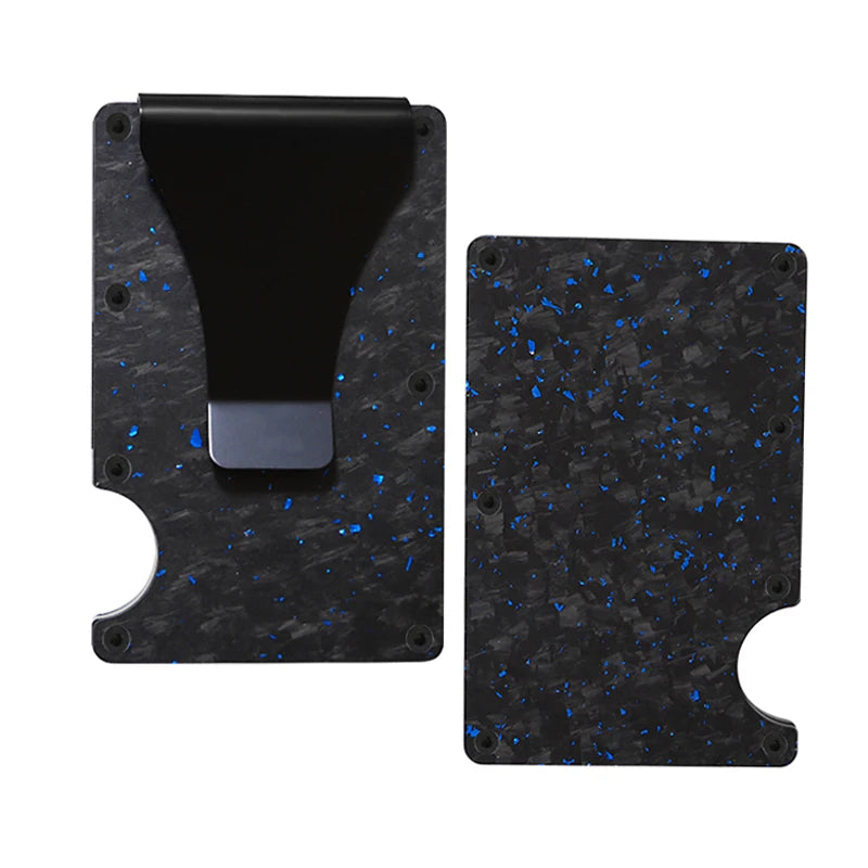 RFID Blocking Carbon Fiber Wallet with Money Clip