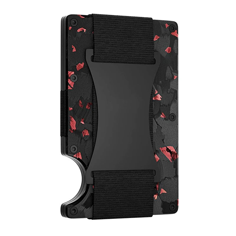 RFID Blocking Carbon Fiber Wallet with Money Clip