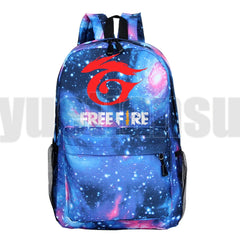 Fire Game Backpack Harajuku Fire Print Kids Bookbag Laptop School Bags