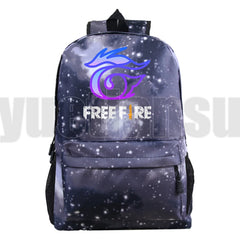 Fire Game Backpack Harajuku Fire Print Kids Bookbag Laptop School Bags