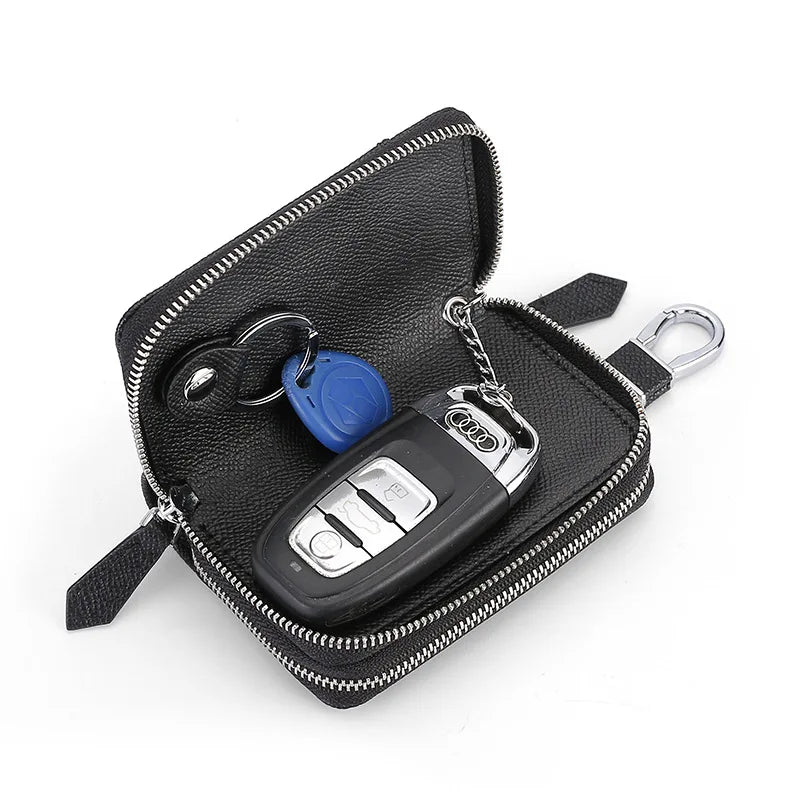 Leather Key Wallets Men Women Key Pouch