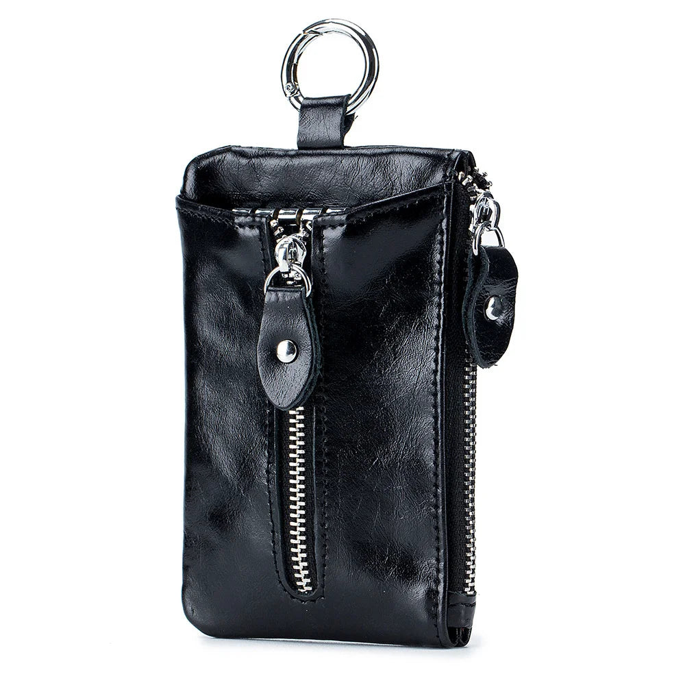 Leather Men Key Wallet Car Key Bag Keys Holder Key Case