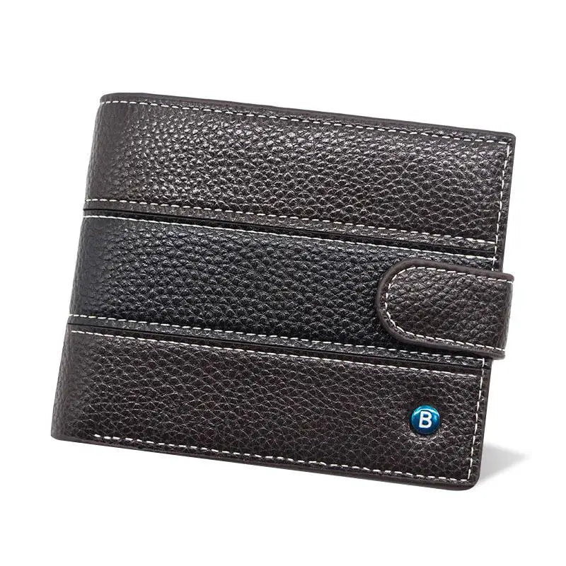 Real Cowhide Short Men Wallet Portefeuille Homme Business