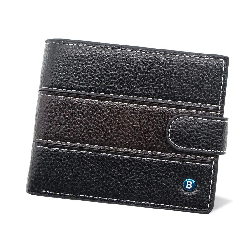Real Cowhide Short Men Wallet Portefeuille Homme Business