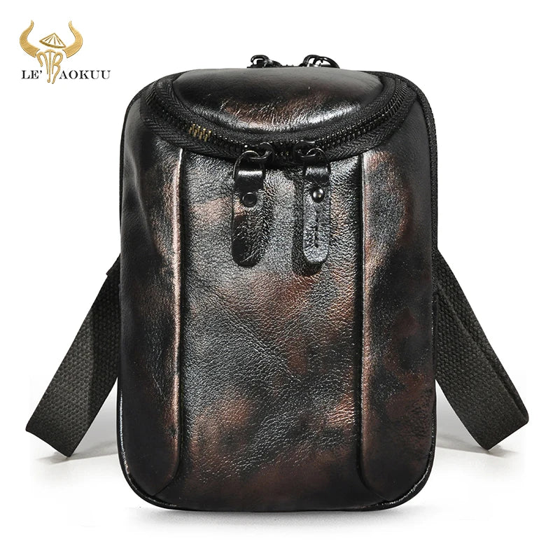 Vintage Small Shoulder Messenger Bag Hook Fanny Waist Belt Pack