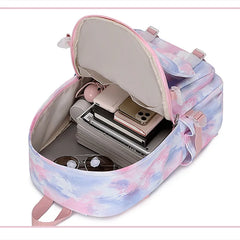 Graffiti Print Backpack for Students - School Bag