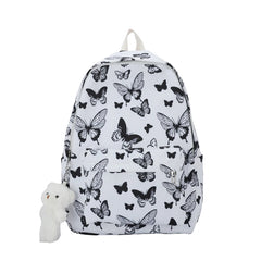 Graffiti Waterproof Nylon Schoolbags Teenage Girls Casual Children Shoulder Bag