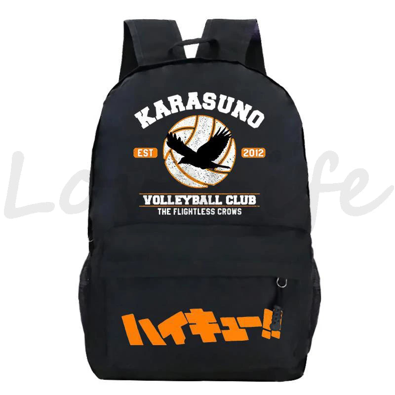 Haikyuu Anime Backpack for Boys Volleyball Teens Bookbag Mochila