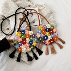Embroidered Minority Shoulder Bag Hand Woven Women's Messenger Handbag