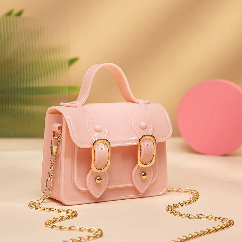 Sweet Crossbody Jelly Bag Chain Small Square Shoulder Bag