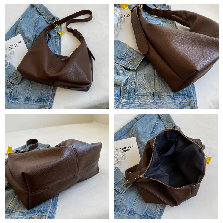 Soft Leather Crossbody Bag Shoulder Bags for Women Tote Leisure Travel