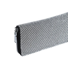 Rhinestone Wallet Handbag with Chain Strap Zipper Closure