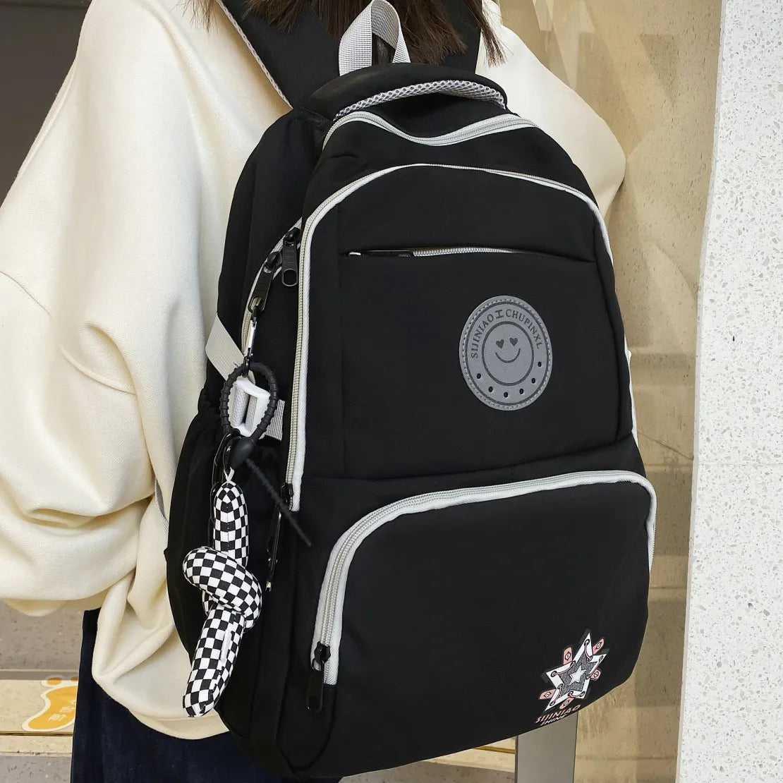 Harajuku Girls Multi-pocket Women Backpack Students Schoolbag