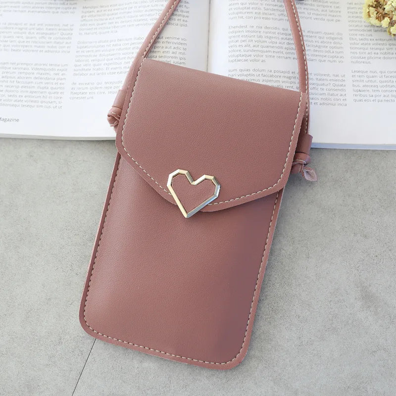 Hasp Cross Wallets Smartphone Leather Shoulder Light Handbags