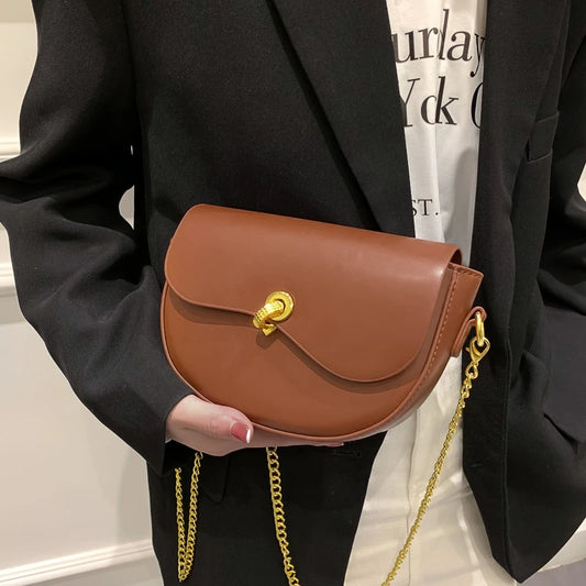 Women Chain Cross Body Leather Bag Lady Satchel Handbag Tote Messenger