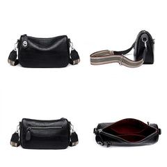Women Shoulder Bag Cowhide Leather Messenger Handbag