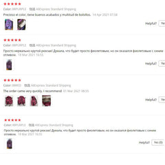 Nylon Women Backpack Multi-pocket Travel Rucksack Student School Bags