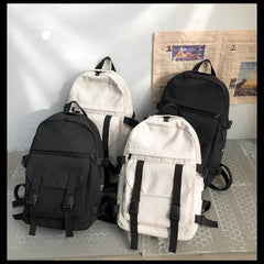 High-capacity Tooling Women Backpack Solid School Bag for Teenage Girls
