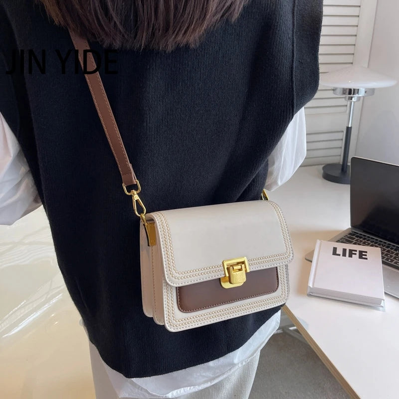 Mini Leather Flap Crossbody Bag for Women Shoulder Handbag
