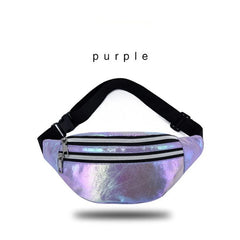 Holographic Fanny Pack Laser PU Waist Bag
