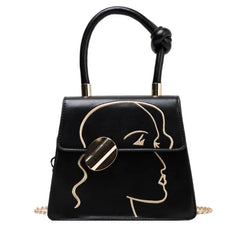 High Embroidery Crossbody Chain Bag for Women