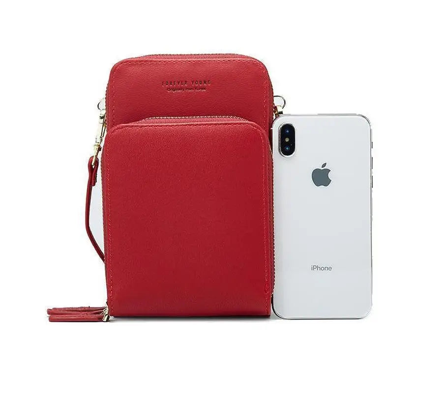 Lady Wallet PU Long Large Capacity Multifunctional Mini Bag Shoulder Bag