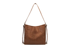 Vintage PU Leather Large Women Shoulder Bag Retro Ladies Crossbody Bag