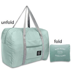 Nylon Foldable Travel Bag Unisex Large Capacity Luggage Tote Bag
