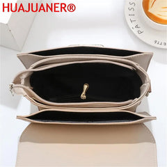 Leather Crossbody Messenger Bag Women Handbag