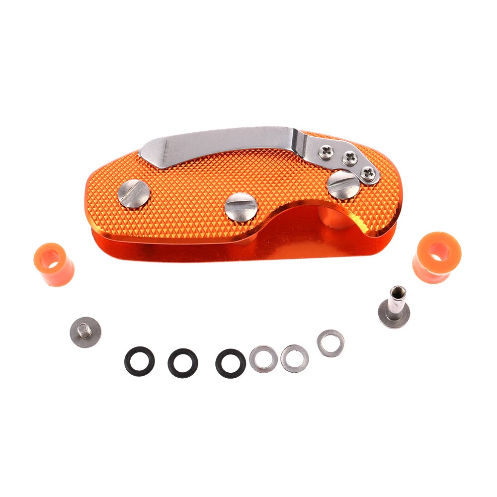 Aluminum Alloy Keychain Flexible Key Holder Clip Keys Organizer Bag Folder
